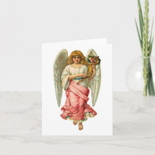 Easter Angel With Beautiful Wings Feestdagen Kaart