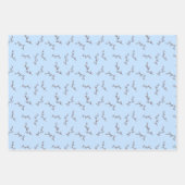 Easter Baby Boy Bunny Floral Inpakpapier Vel (Voorkant 3)