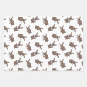 Easter Baby Boy Bunny Floral Inpakpapier Vel (Voorkant)