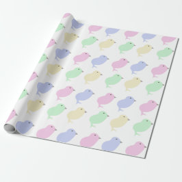 Easter baby chick wrapping paper cadeaupapier