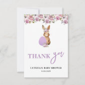 Easter Baby Shower Bedankkaart (Voorkant)