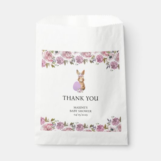 Easter Baby Shower Favor  Bedankzakje (Voorkant)