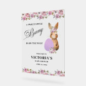 Easter Baby Shower Welcome Acryl Bord (Hoek)