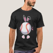 Easter Baseball Ball Easter Day  Easter Bunny Base T-shirt (Voorkant)