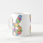 Easter Baseball Lover Bunny Head Ball Egg Hunting  Koffiemok (Voorkant links)