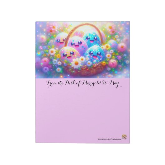 Easter Basket Dreams Notitieblok (Linkerzijde)