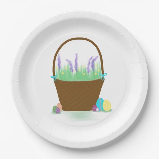 Easter Basket! Papieren Bordje (Voorkant)