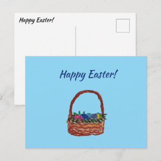 Easter Basket Postcard Briefkaart