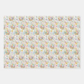 Easter Basket & Spring Floral Trio Inpakpapier Vel (Voorkant)