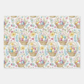 Easter Basket & Spring Floral Trio Inpakpapier Vel (Voorkant 2)