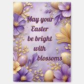 ~ EASTER BE BRIGHT WITH BLOSSOMS ~  Magnet (Voorkant)