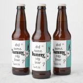 Easter Beer Label, heeft Bunny bier gezegd? Bier Etiket (Flessen)