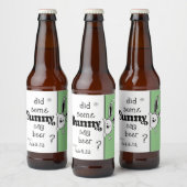 Easter Beer Label, heeft Bunny bier gezegd? Bier Etiket (Flessen)