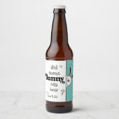 Easter Beer Label, heeft Bunny bier gezegd? Etiket (Voorkant)