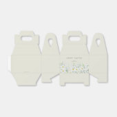 Easter-bericht - Witte rand voor Floral Bedankdoosjes (Uitgevouwen)