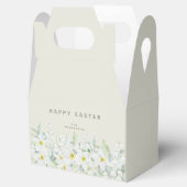 Easter-bericht - Witte rand voor Floral Bedankdoosjes (Geopend)
