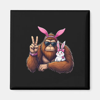 Easter Bigfoot Bunny Funny Easter Day Sasquatch Bo Magneet
