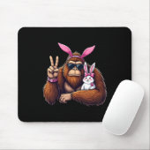 Easter Bigfoot Bunny Funny Easter Day Sasquatch Bo Muismat (Met muis)