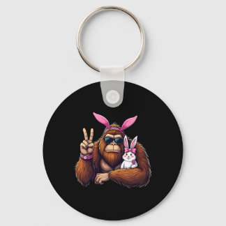 Easter Bigfoot Bunny Funny Easter Day Sasquatch Bo Sleutelhanger