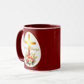 Easter Blessings – Christian Faith Art - caneca Mok (Voorkant links)