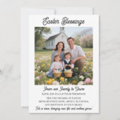 Easter Blessings  Personalized Photo Template Feestdagenkaart (Voorkant)