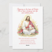 Easter Blessings Religious Photo Template Feestdagenkaart (Achterkant)