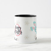 Easter Blue Bunny Personalized Mug Mok (Midden)