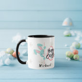 Easter Blue Bunny Personalized Mug Mok