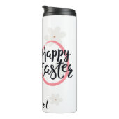 Easter Blue Bunny Personalized Thermal Tumbler Thermosbeker (Geroteerd rechts)