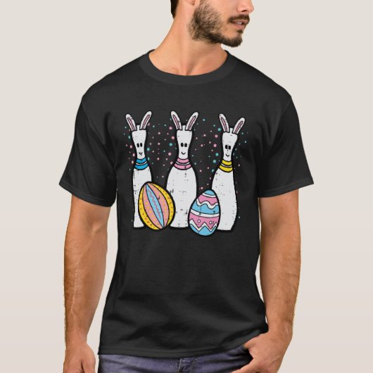 Easter Bowling Egg Hunting  Bowler Men Women Kids  T-shirt (Voorkant)