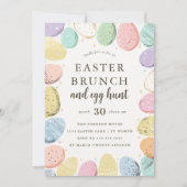 Easter Brunch and Egg Hunt Easter Holiday Kaart (Voorkant)