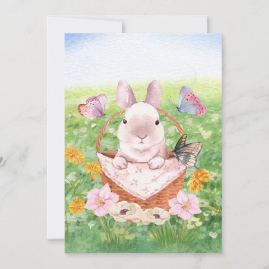 Easter Brunch Bunny Kaart (Achterkant)