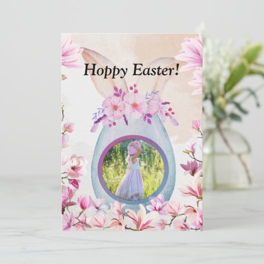 Easter brunch easter egg photo kaart (Staand voorkant)