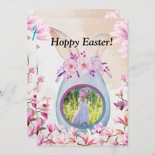 Easter brunch easter egg photo kaart (Voorkant / Achterkant)