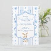 Easter Brunch & Egg Hunt Cottage Rabbit Editable  Kaart (Staand voorkant)