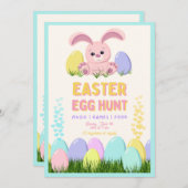 Easter Brunch & Egg Hunt Invitation | Wildflower Kaart (Voorkant / Achterkant)