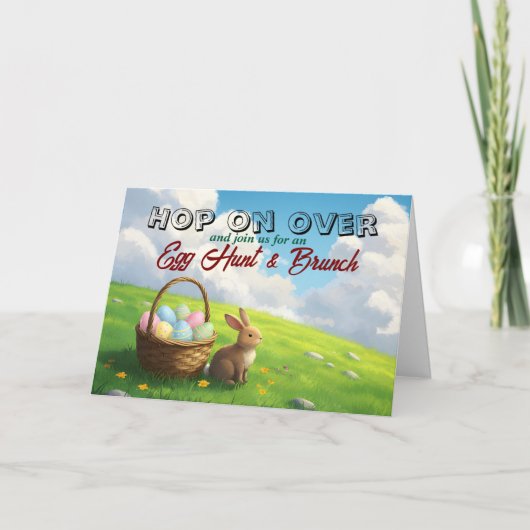 Easter Brunch & Egg Hunt Spring Meadow Bunny (Voorkant)