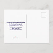 Easter Brunch & Egg Hunt Spring Meadow Bunny Uitnodiging Briefkaart (Achterkant)