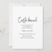 Easter Brunch Invitation | Modern Elegant Spring  Kaart (Voorkant)