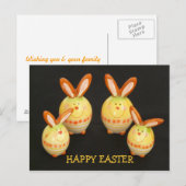 Easter Bunnies-Briefkaart Feestdagenkaart (Voorkant / Achterkant)