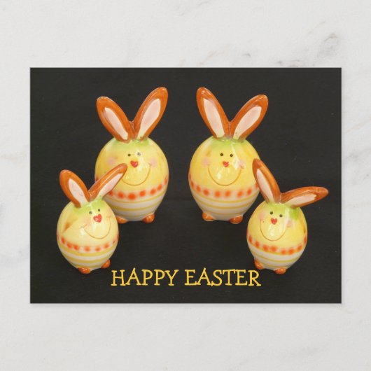 Easter Bunnies-Briefkaart Feestdagenkaart (Voorkant)