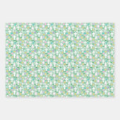 Easter Bunnies Eggs & Crosses Colorful Patterns Inpakpapier Vel (Voorkant)