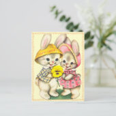 Easter Bunnies Kids Postcard Feestdagenkaart (Staand voorkant)