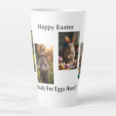 Easter Bunny 4 photos Latte Mok (Voorkant)
