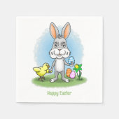 Easter Bunny and the Chicken Servet (Voorkant)