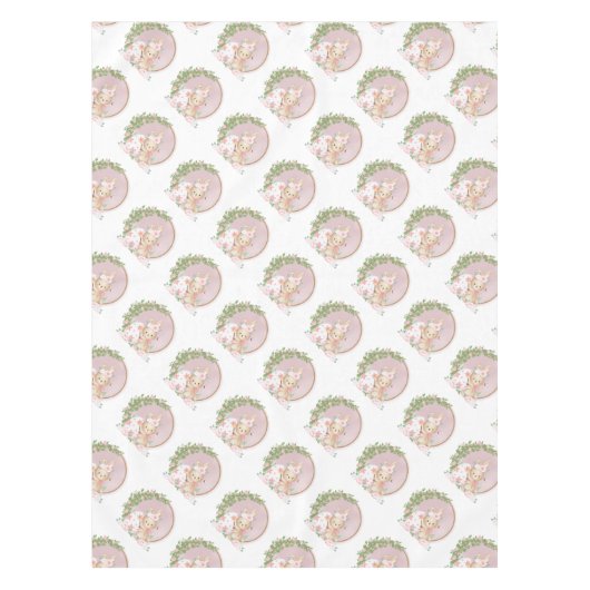 Easter Bunny at Garde Tablecloth Tafelkleed (Voorkant)