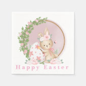 Easter Bunny at Garden Paper Napkin Servet (Voorkant)