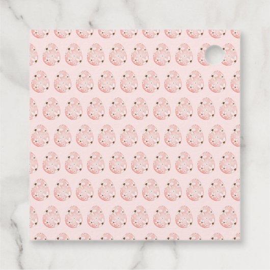 Easter Bunny Baby Shower Bedankjes Labels (Achterkant)