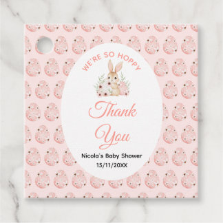Easter Bunny Baby Shower Bedankjes Labels
