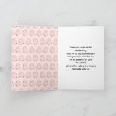 Easter Bunny Baby Shower Bedankkaart (Binnen)